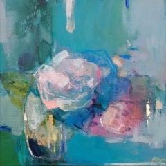 Magdalena Morey, Spring Blooms 2. Contemporary Still Life Painting, Affordable