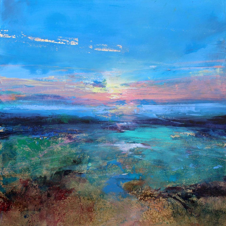 Magdalena Morey - Morning Glow I Abstract Landscape ... Magdalena Morey - Morning Glow I Abstract Landscape ...