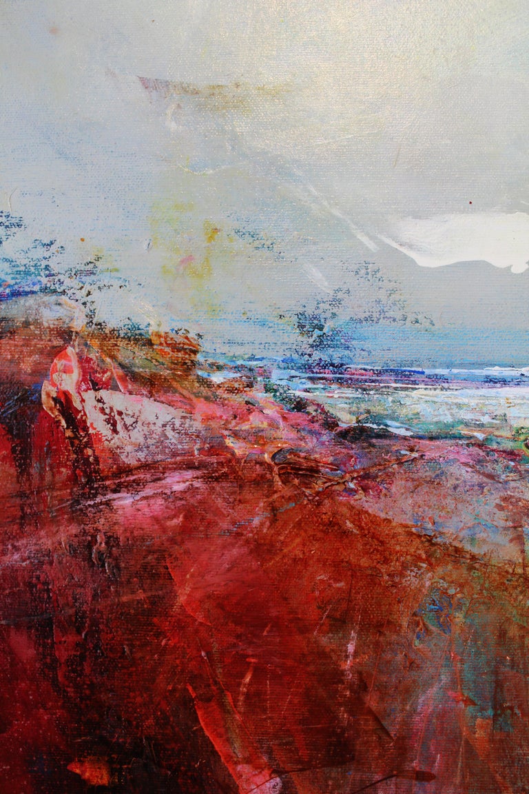 Magdalena Morey - Morning Peaks abstract floral landscape ... Students can see how art allows us to communicate information visually.