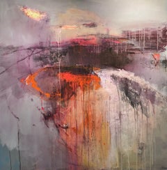 Tidelines I and Abstract Raverie, 2 paintings custom order.