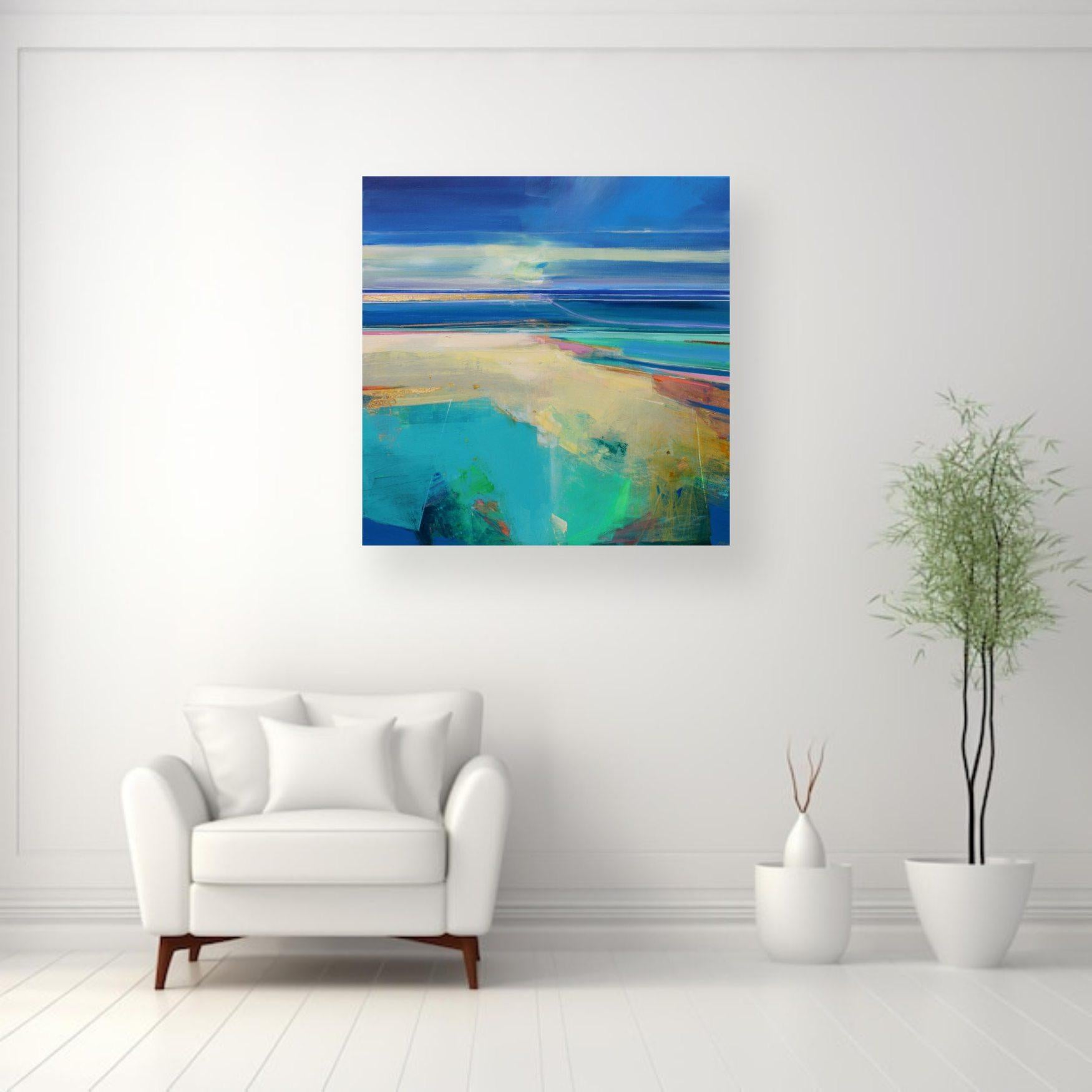 Revealing the Tide 1-original abstract floral landscape painting-modern artwork For Sale 1