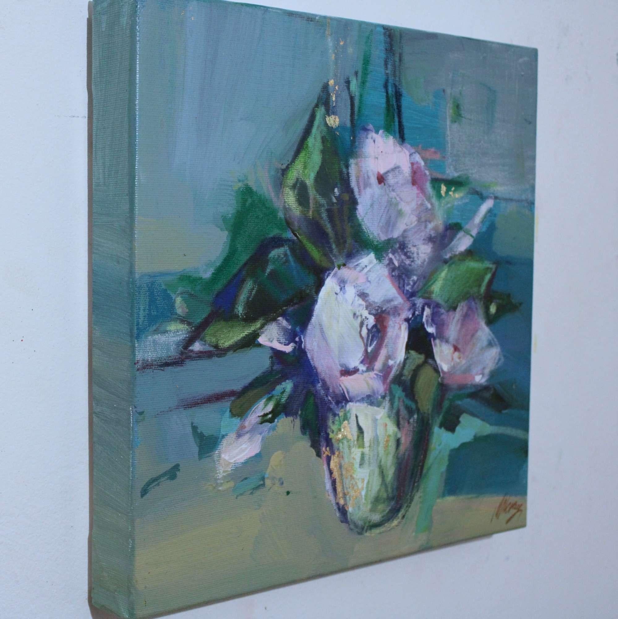 Spring Blooms 4 - Impressionist Painting by Magdalena Morey