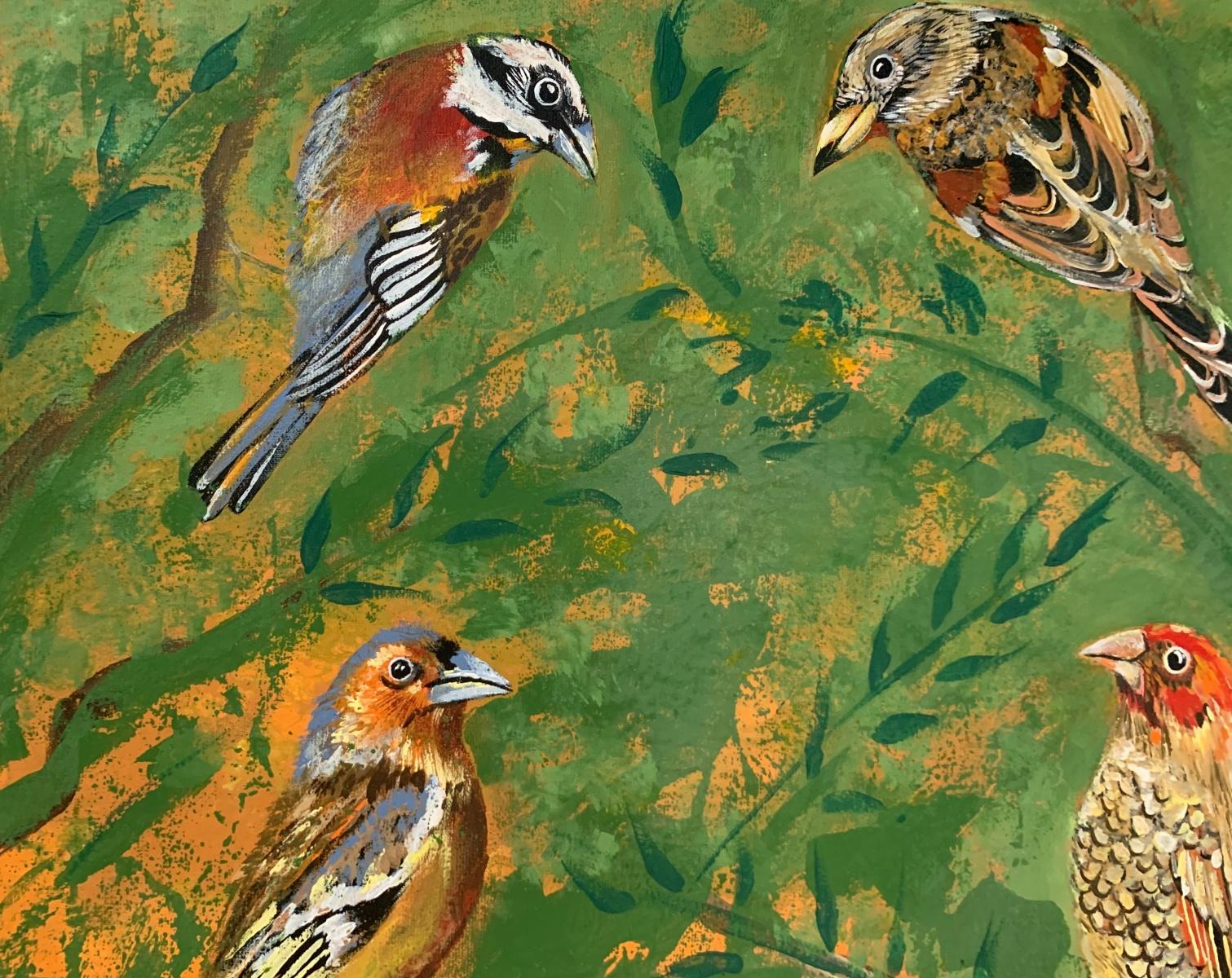 27 birds painting