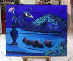 Gardens of Delight I-XXI century Figurative oil painting Animals Bright colours
