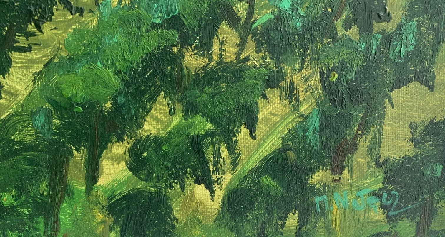 Provance 11 - Siglo XXI, Paisaje colorido, Artista polaco - Painting Otro estilo de arte de Magdalena Nałęcz