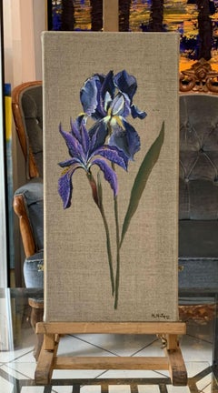 Untitled - Figurative painting, Realistic, Vibrant colors, Still life, Flowers