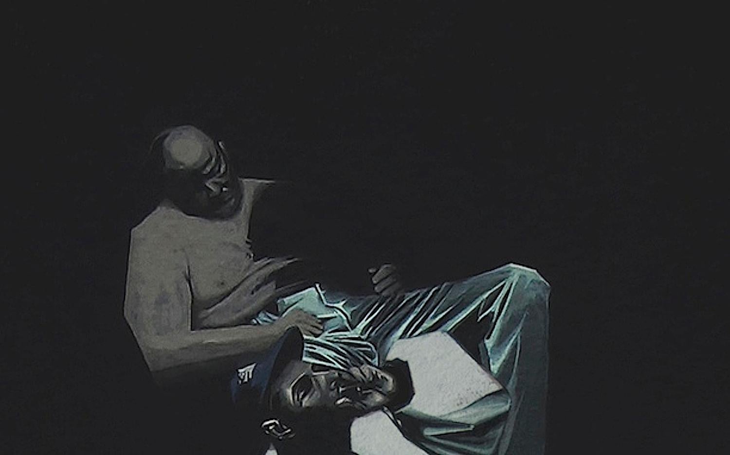 Sin título  3 - Serie Final Fantasy, Minucias Pintura Figurativa Contemporánea - Painting Contemporáneo de Magdalena Peszkowska