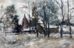 Una vista - Siglo XXI, Óleo sobre lienzo, Figurativo, Paisaje