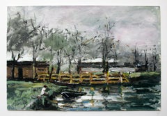 Senza titolo - XXI secolo, Pittura a olio, Figurativo, Paesaggio