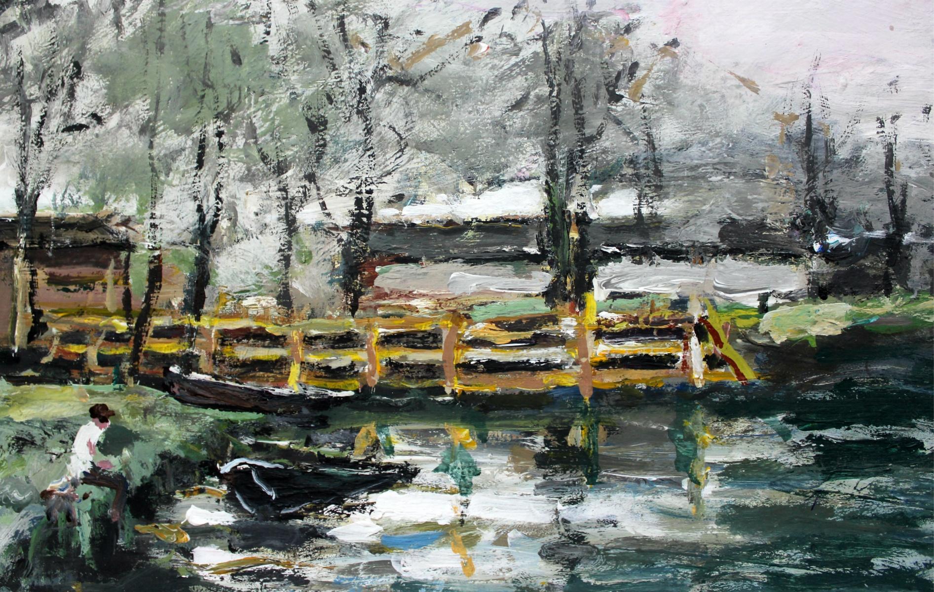 Sin título - Siglo XXI, Óleo, Figurativo, Paisaje - Painting Otro estilo de arte de Magdalena Spasowicz