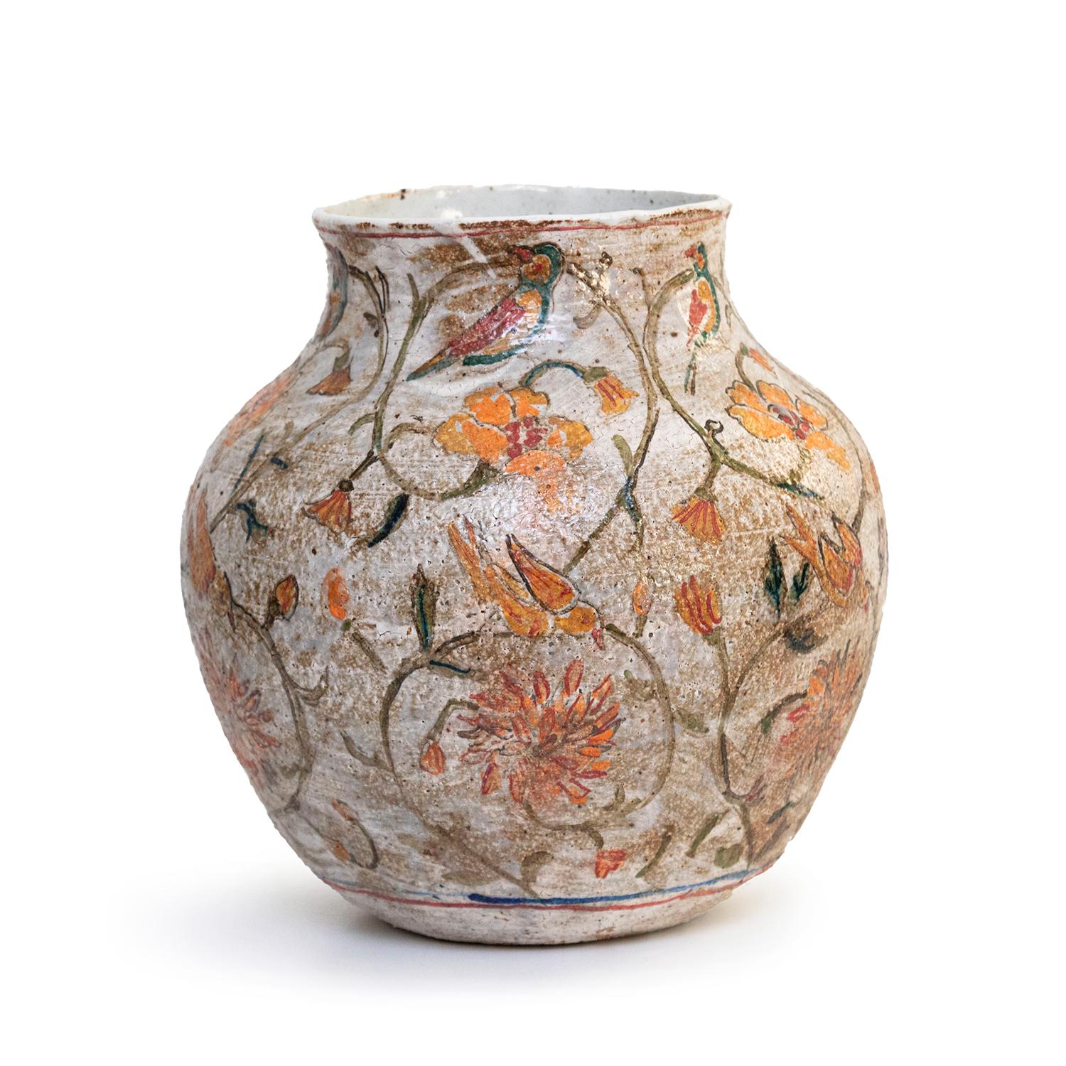 Floral Vase with Parrots by Frimkess (INV# NP5249) 4