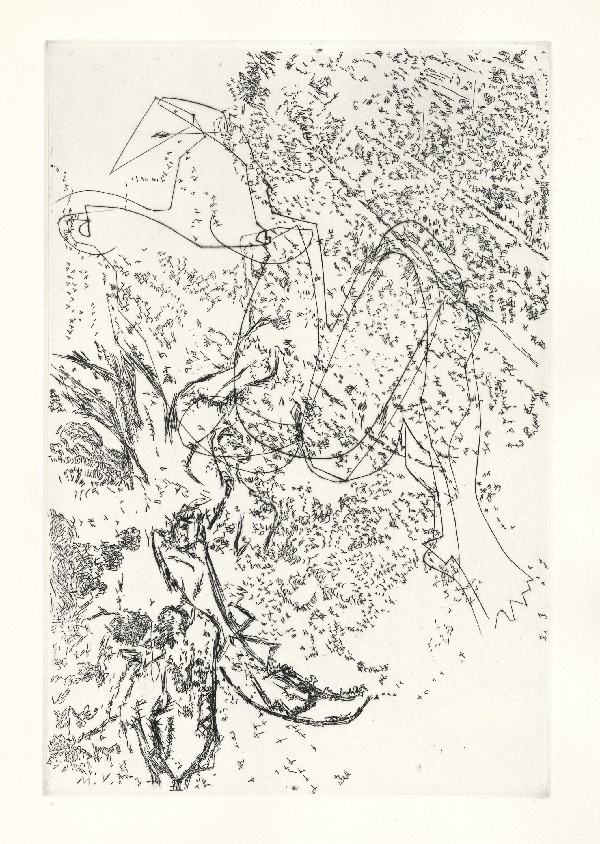 original etching for Paroles Peintes
