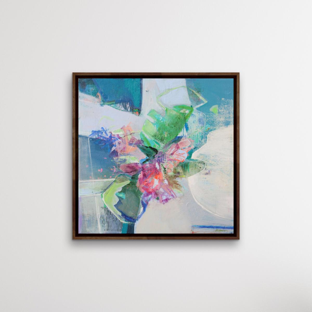 Une composition florale abstraite ludique de 2 tableaux de Magdelena Morey, 2022 en vente 2