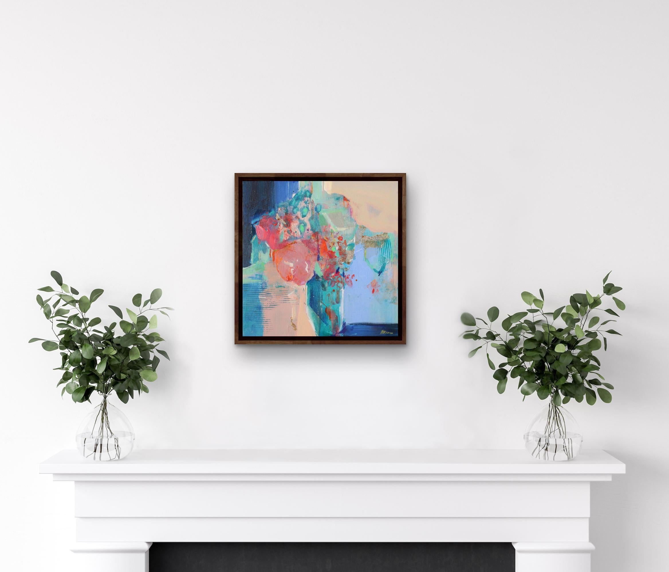 A Playful Disposition 5 Abstract Floral Painting by Magdelena Morey, 2022 For Sale 1
