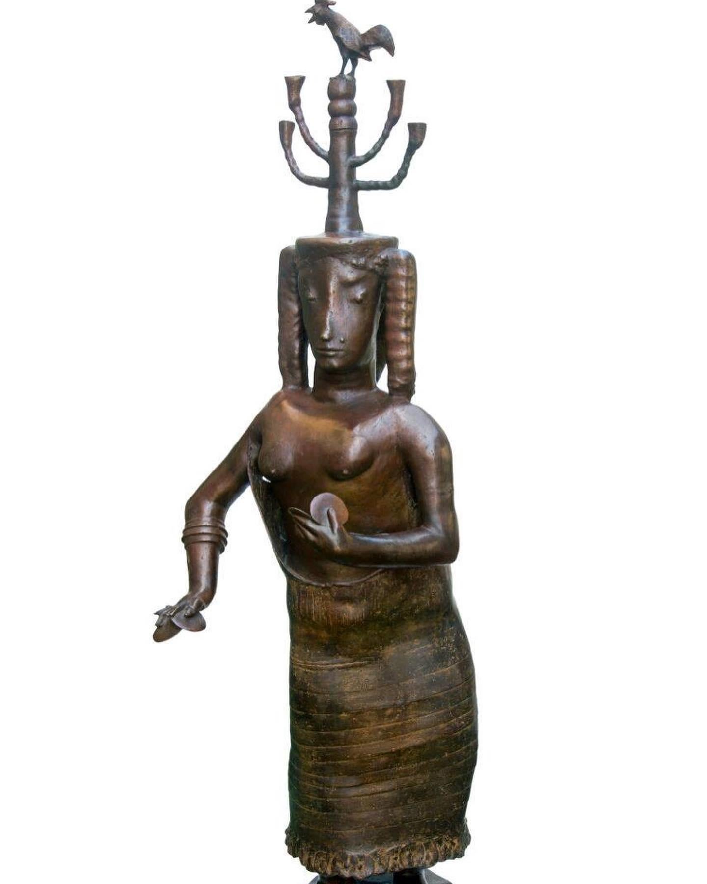 "El Ghazeya" Bronze Sculpture 67" x 31" x 28" inch by Maged Mikhail