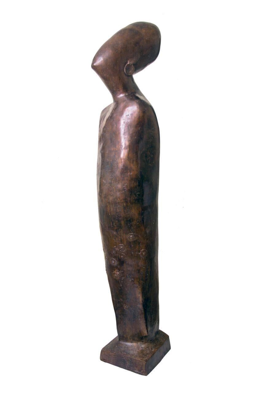 "El Set" Bronze Sculpture 71" x 22" x 22" inch by Maged Mikhail