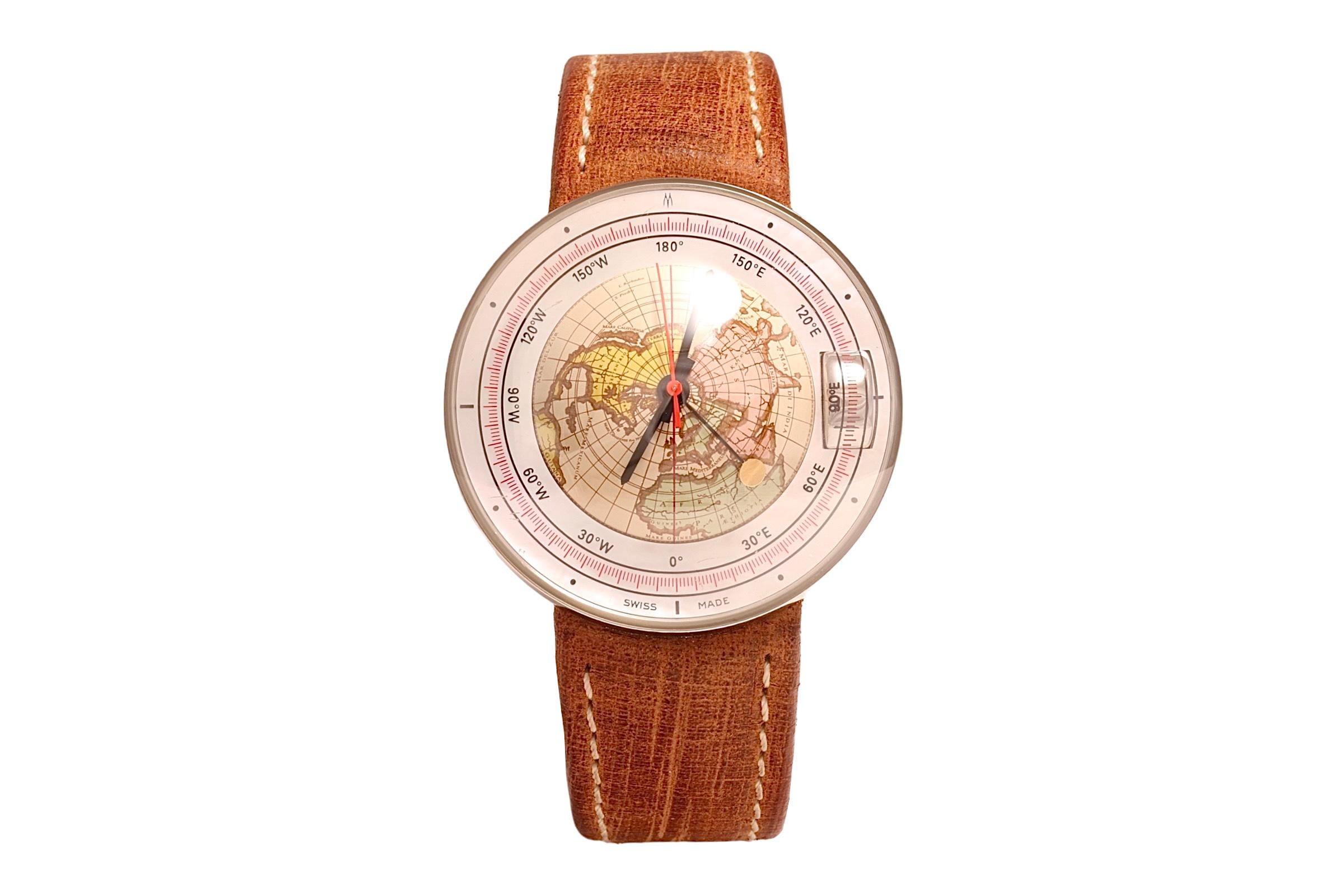 Luxury Magellan 1521 Wristwatch 3D Northern Hemisphere, acier inoxydable, automatique
La montre Magellan 1521 est probablement le meilleur moyen d'avoir un globe au poignet

Numéro de référence : 1521 NH

Mouvement : Automatique

Fonctions : Le