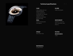 Magellan Gold Time All Light Watch in Polished 316L Steel with Black PVD/CVD