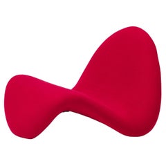 Magenta red Pierre Paulin tongue side chair by Pierre Paulin for Artifort 1967