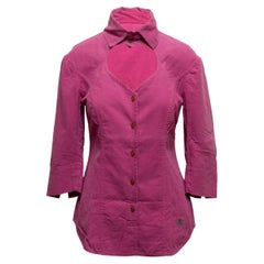 Magenta Vivienne Westwood - Top a coste con cuore ritagliato - taglia IT 40