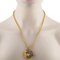 Magerit 18K Yellow Gold Diamond Bear Pendant Necklace MG09-061926
