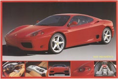 Vintage 1999 Maggi & Maggi '360 Modena' Red, Gray Offset Lithograph