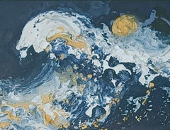 Night Wave with October Moon III