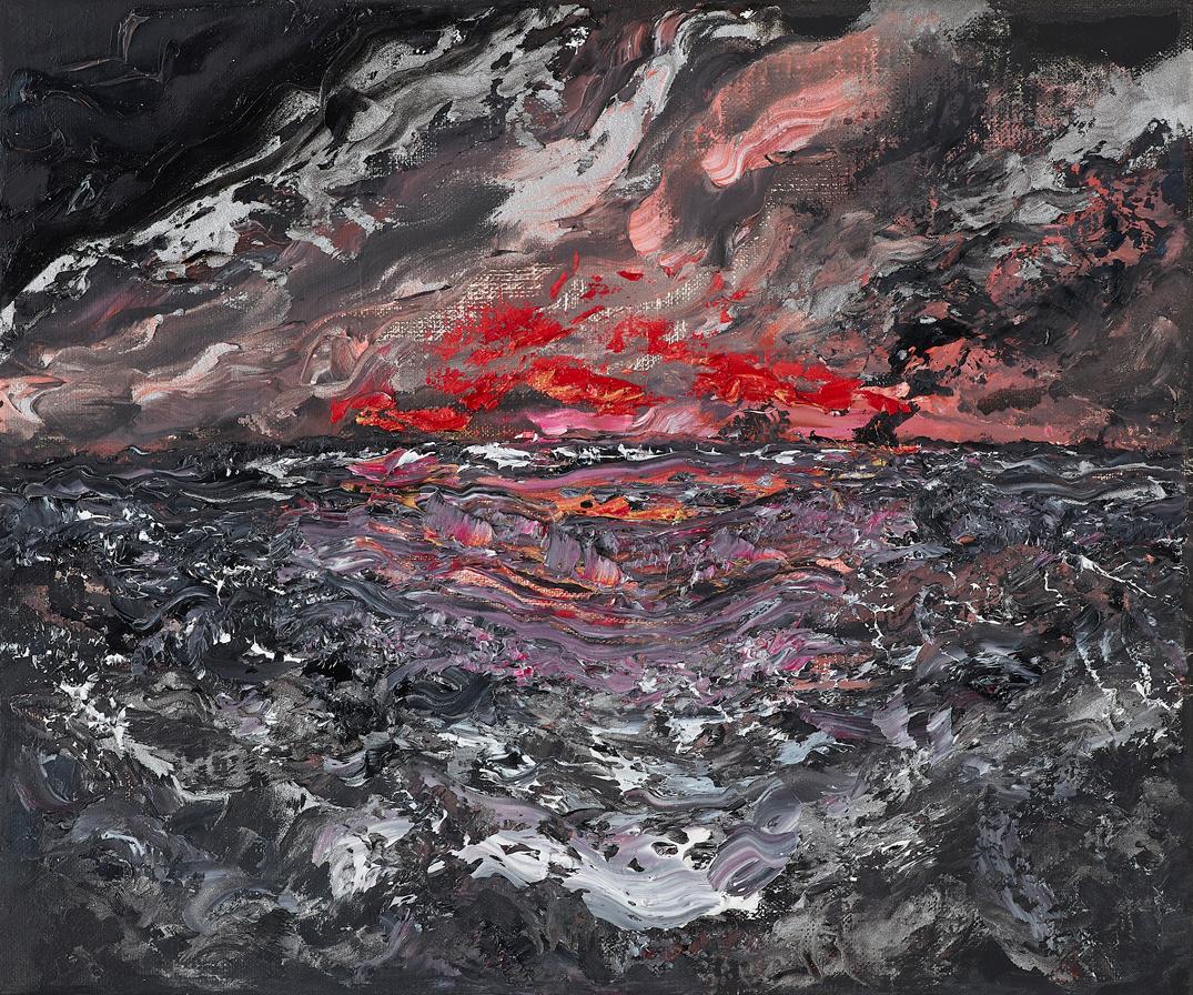 Maggi Hambling Landscape Painting - September Sunrise