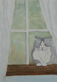 MAGGIE FRASER - Vintage Watercolor Painting - Signed - Unframed - Circa 1996