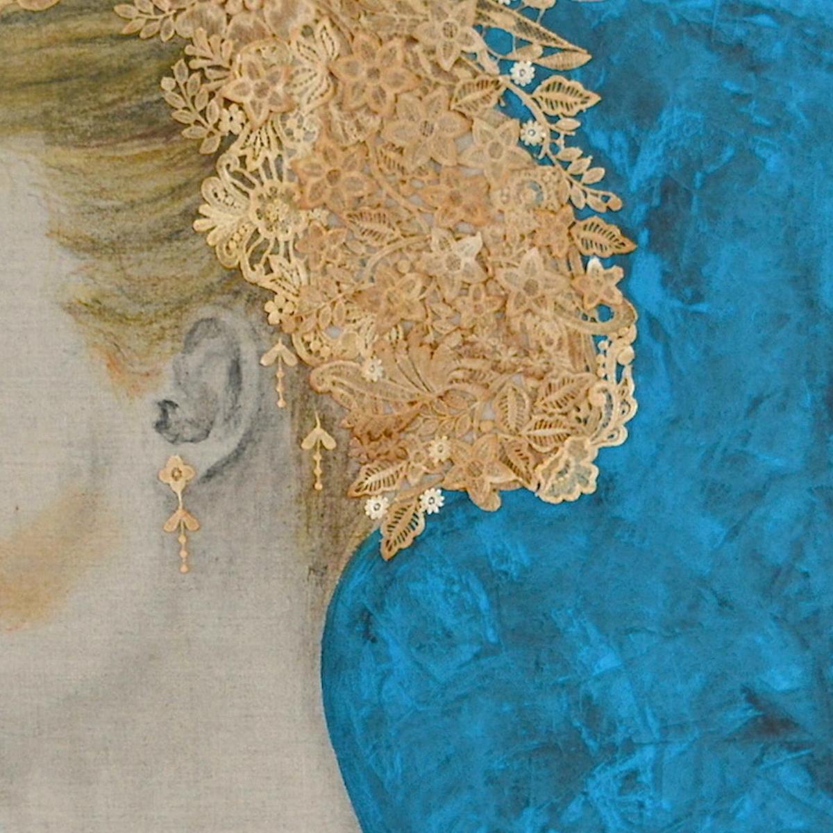 Esther- Blie Teal  e oro Media misti in vendita 1