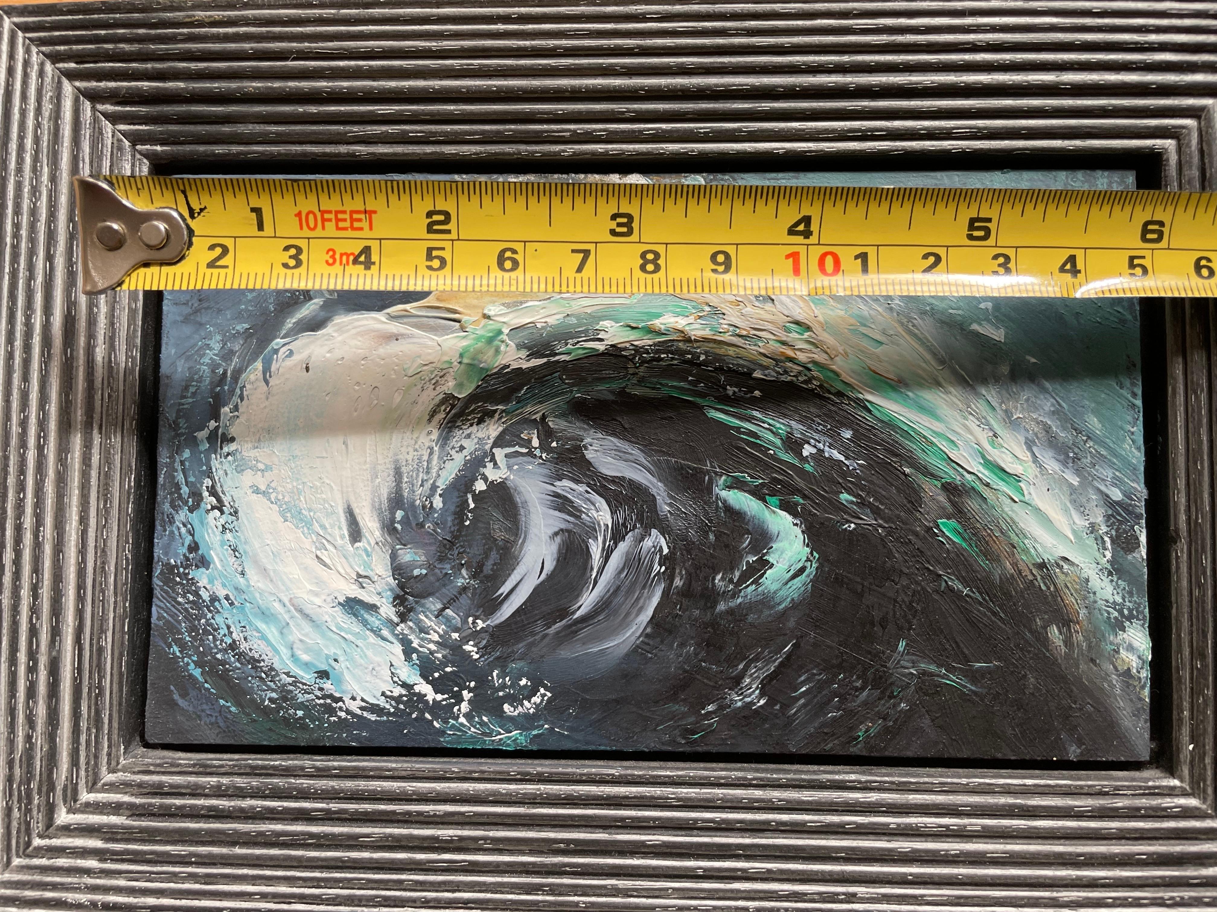 Peinture à l'huile sur panneau paysage marin en vente 8
