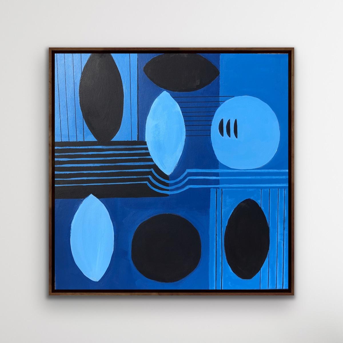 Berlin Blue, Maggie LaPorte Banks, Arte contemporanea, pittura astratta originale - Painting Astratto di Maggie LaPorte Banks 