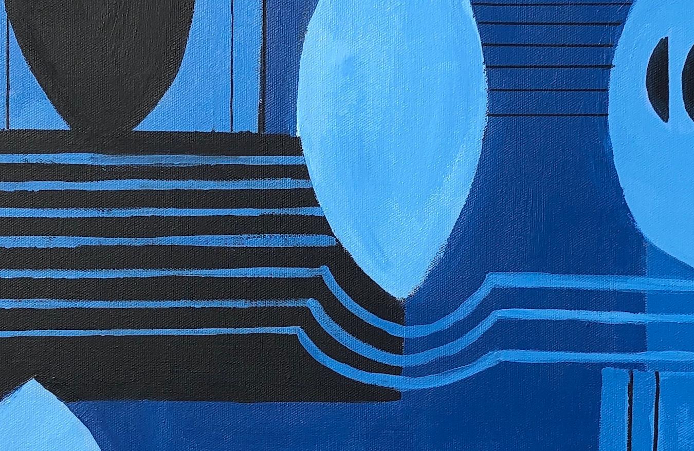 Berlin Blue, Maggie LaPorte Banks, Contemporary art, original abstract painting For Sale 2