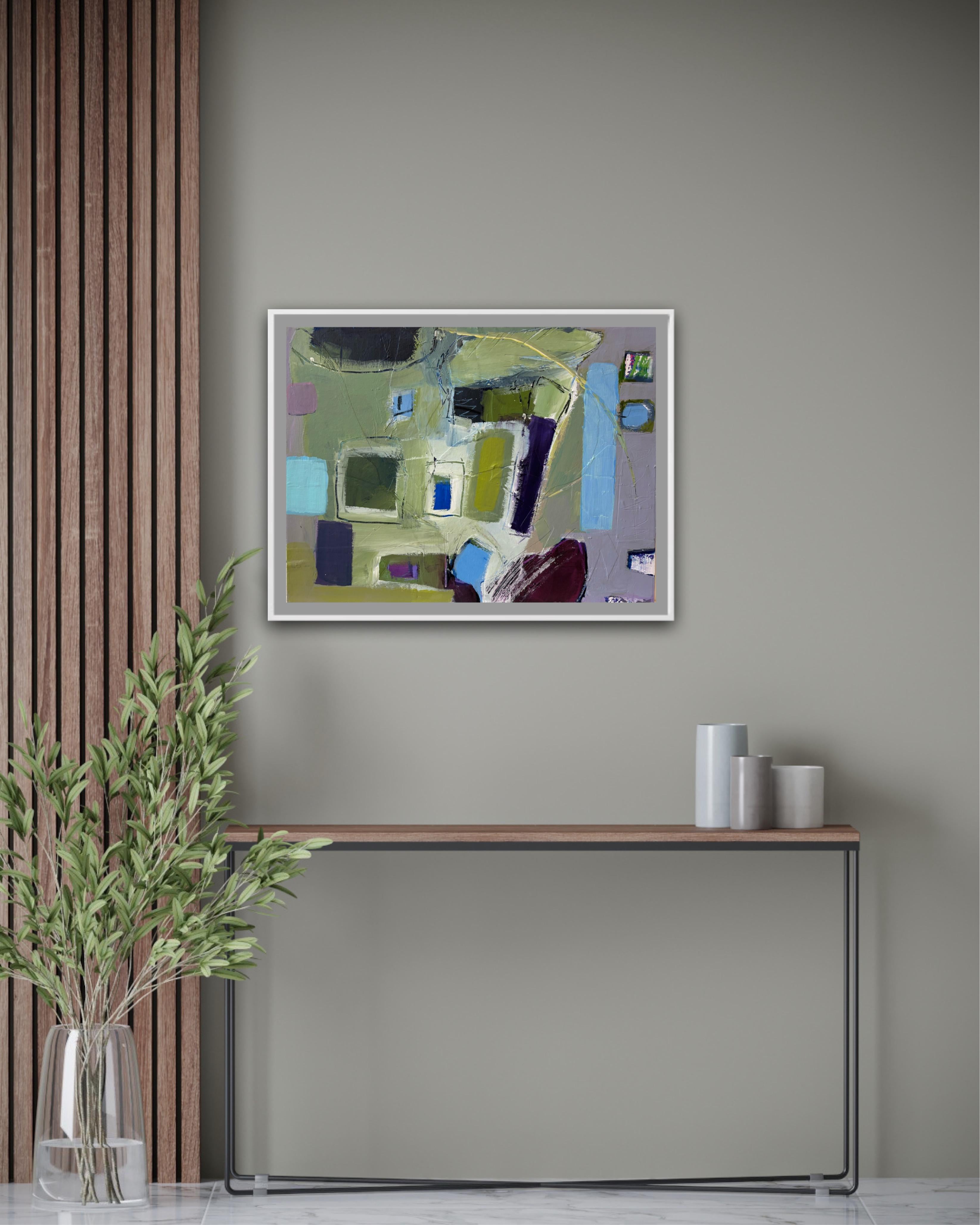 A stroll by the beach, original painting, contemporary, landscape For Sale 1