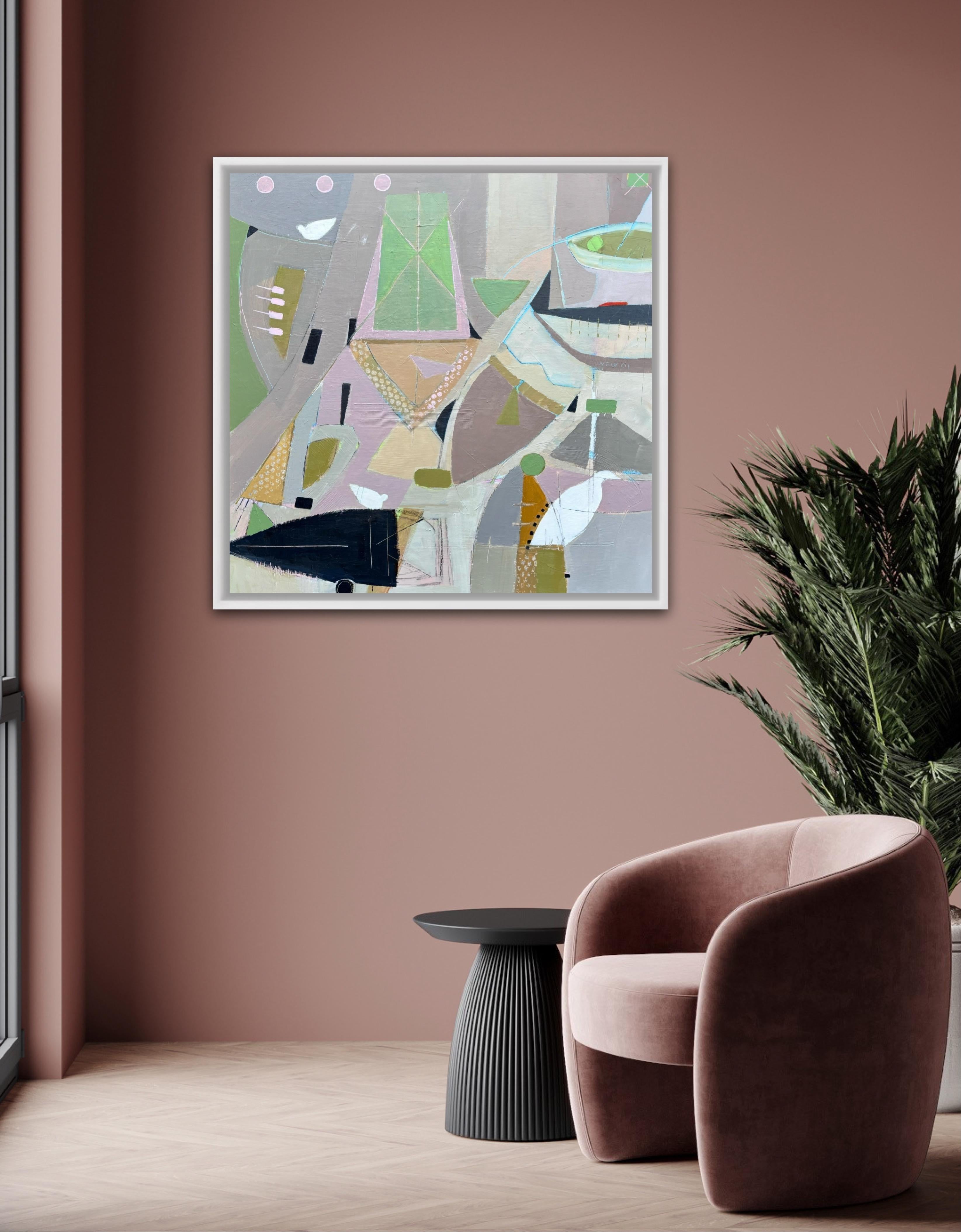 Bateau noir, Originalgemälde, zeitgenössisch, Landschaft (Zeitgenössisch), Painting, von Maggie LaPorte Banks