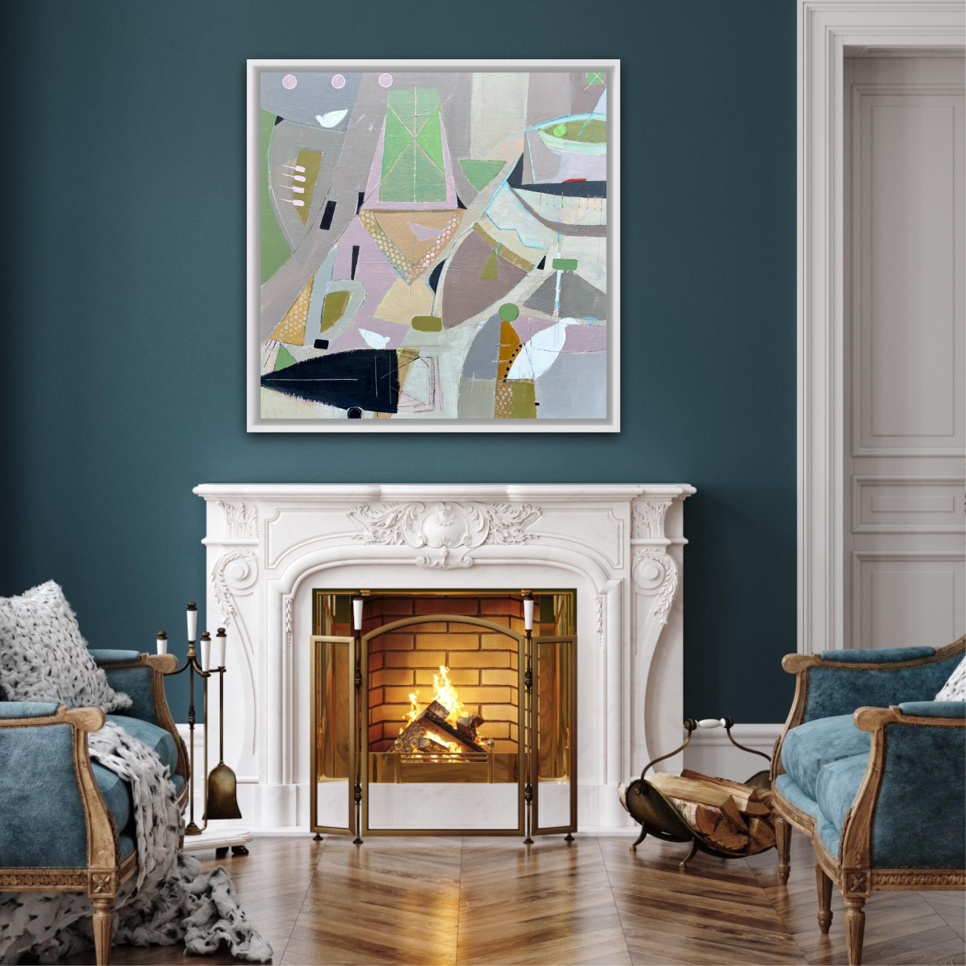 Bateau noir & St. ives low tide, Diptychon, Originalgemälde, zeitgenössisch im Angebot 2