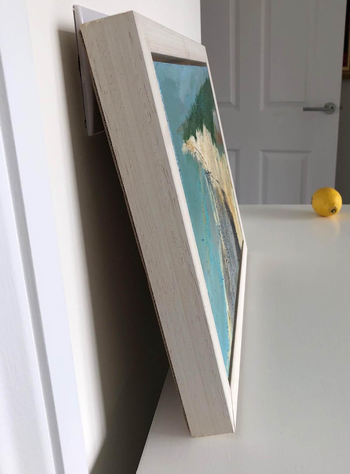 Birling gap BY MAGGIE LAPORTE-BANKS, Original Contemporary Painting, Landscape (Paysage) - Gris Landscape Painting par Maggie LaPorte Banks