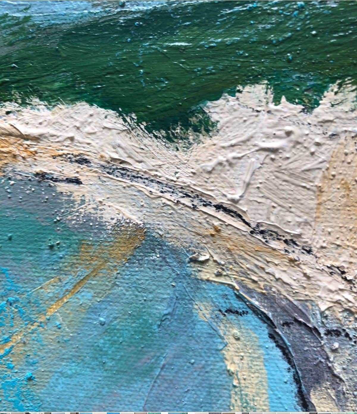 Birling gap BY MAGGIE LAPORTE-BANKS, Original Contemporary Painting, Landscape (Paysage) en vente 2