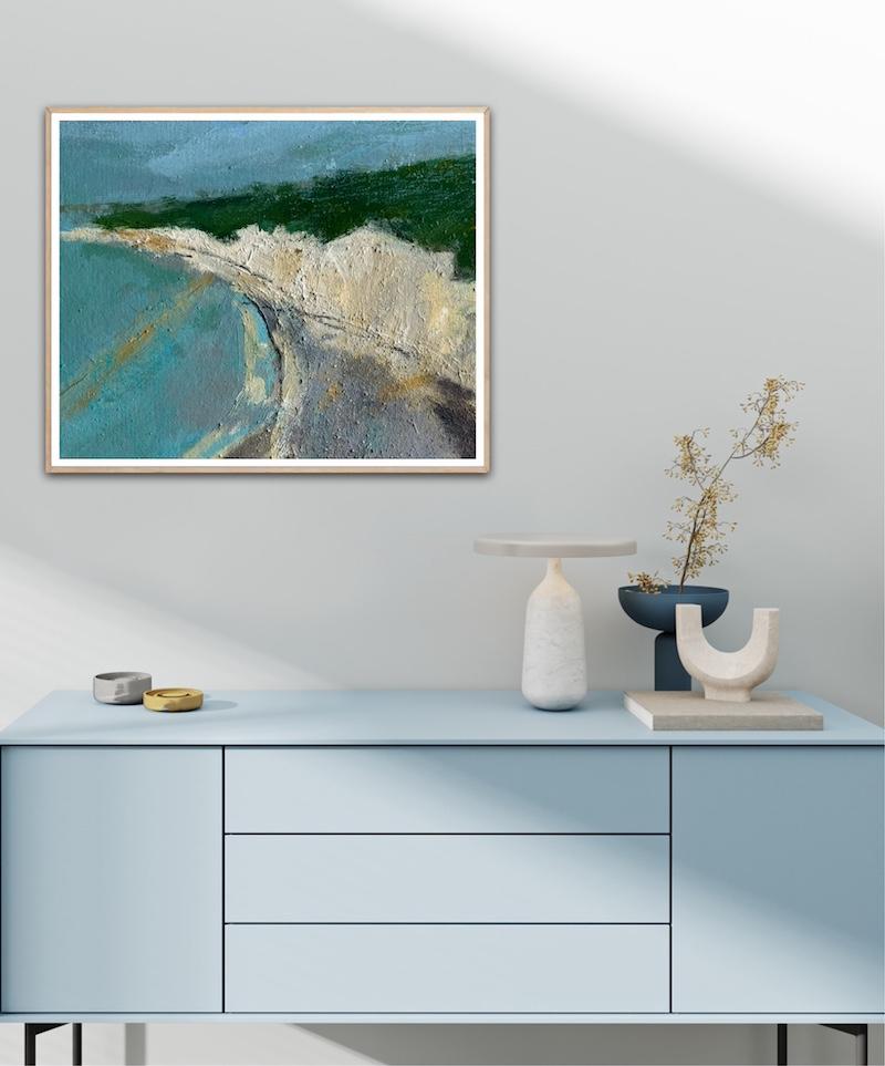 Burling Lücke, Originalgemälde, zeitgenössisch, Landschaft, abstrakt im Angebot 3