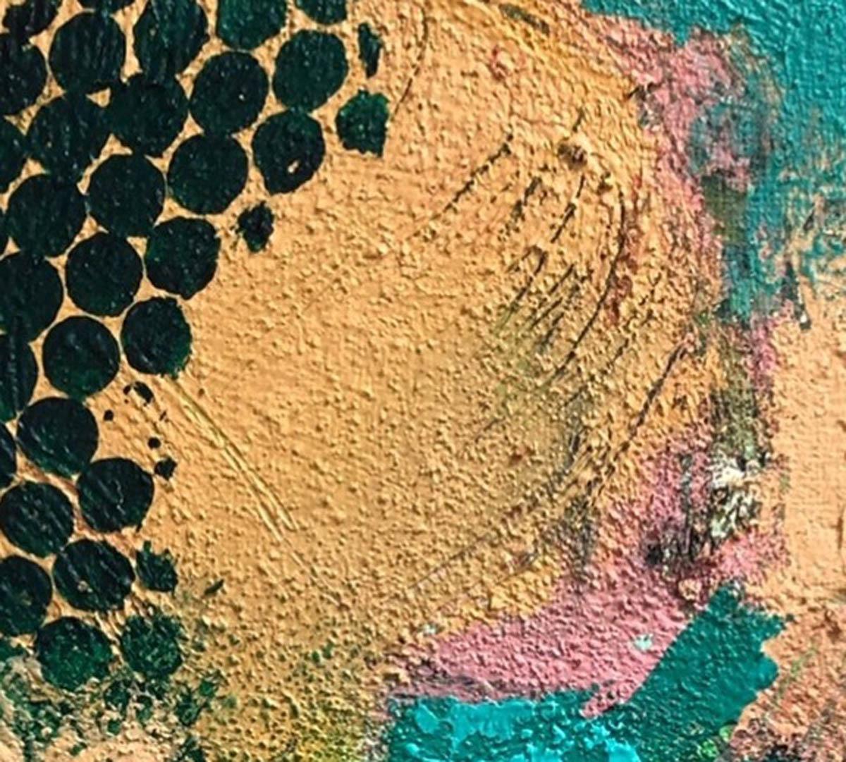 Canal Light DI MAGGIE LAPORTE-BANKS, Pittura astratta originale contemporanea - Abstract Painting Marrone di Maggie LaPorte Banks