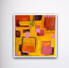 Dark Devon sunset, abstract art, landscape, contemporary, Geometric