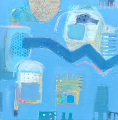 From the train nearly home, Original painting, Abstract, Still life inspired 