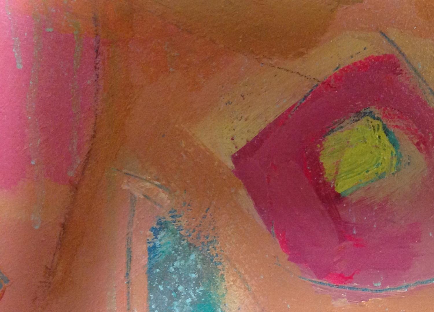 Caldo, caldo, caldo - Abstract Painting Marrone di Maggie LaPorte Banks