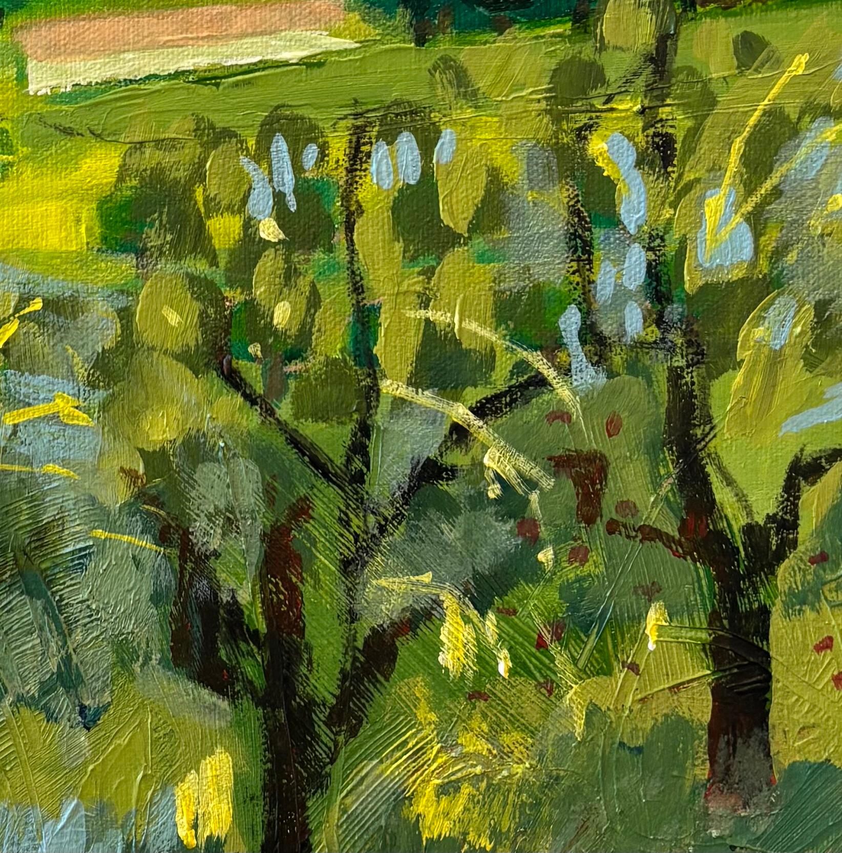 Italian vineyards 2, original painting, contemporary, landscape im Angebot 5