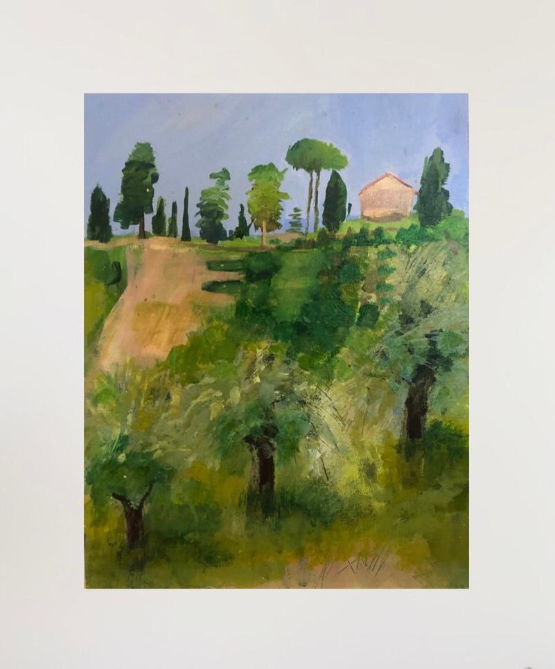 Vigneti italiani, Quadro originale, Paesaggio, Astratto, Motivi 2