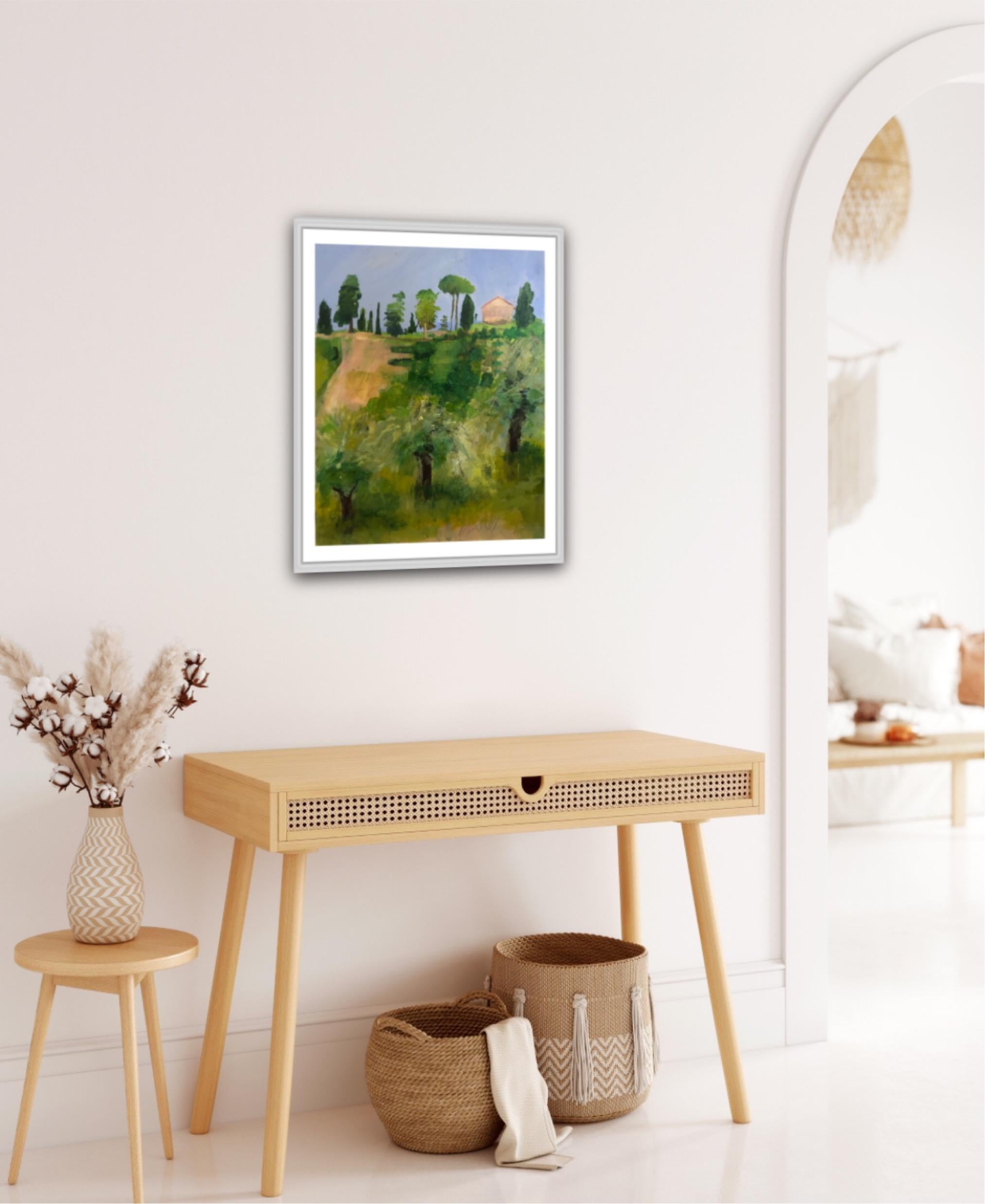 Vigneti italiani, Quadro originale, Paesaggio, Astratto, Motivi 3