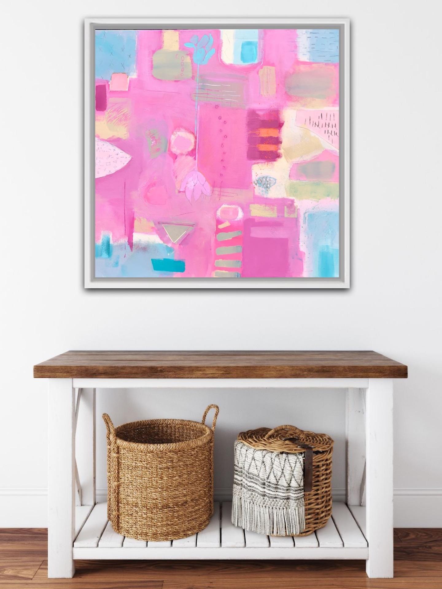 Maggie LaPorte Banks, A Sense of Place 2, Original Abstract Painting, Bright Art