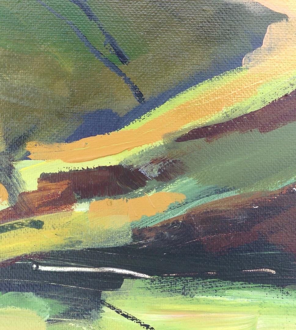 Maggie LaPorte Banks Prima neve su Corn Du e Pen y fan, Pittura originale in vendita 5
