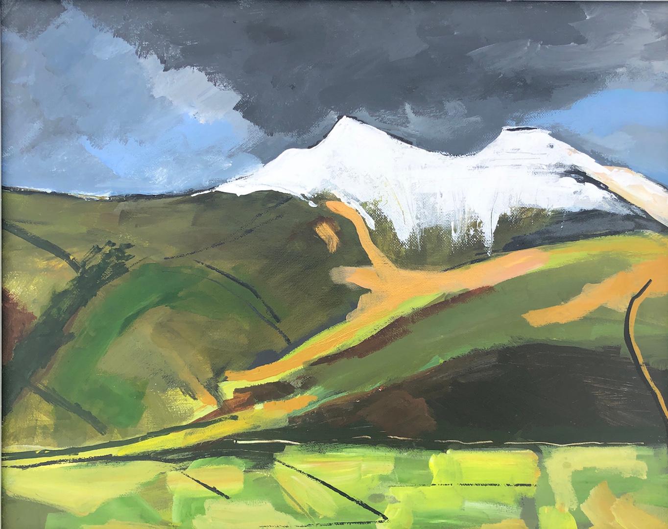 Maggie LaPorte Banks
Prima neve su Corn Du e Pen y fan
Pittura contemporanea di paesaggi gallesi
Acrilico su tela
Dimensioni della cornice: H. 43cm x L. 53cm x P. 6cm
Incorniciata in una cornice di Wood bianco
Si prega di notare che le immagini in