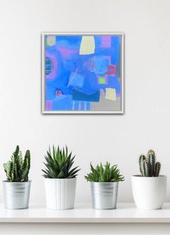Maggie LaPorte Banks, Inundado de azul cobalto, Pintura abstracta contemporánea